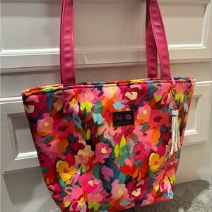 Colorful Floral Women's Tote Bag (day keeper)